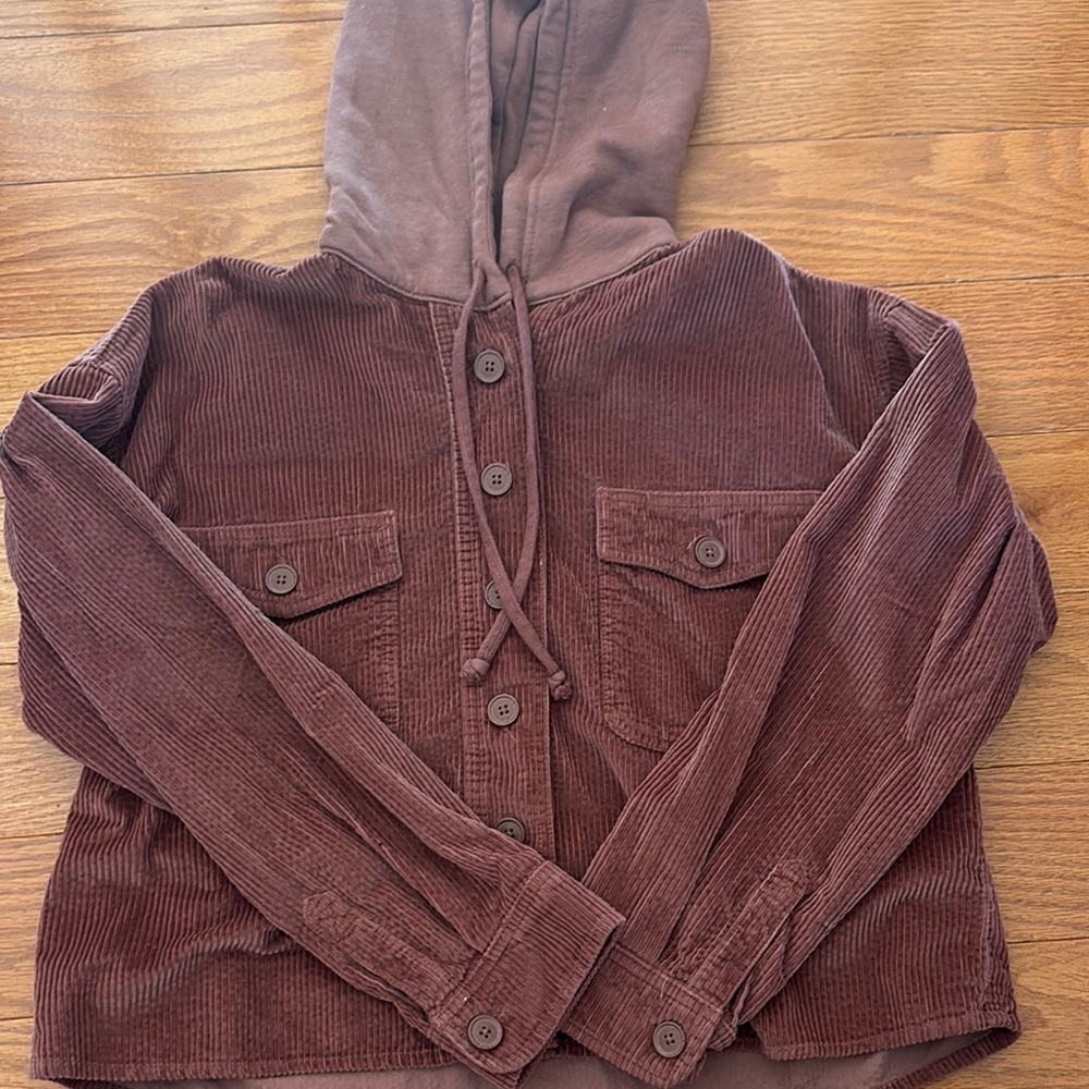 American Eagle Outfitters Pink Corduroy Jacket